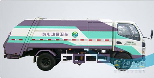 全國首臺新能源環衛車落戶景隆控股集團